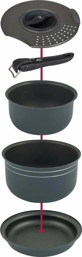 Bo-Camp Pannenset - Trekking - 5-delig - Aluminium 18 Bo-Camp Pannenset - Trekking - 5-delig - Aluminium - Afbeelding 16