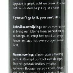 Gouden Grip Liquid Chalk 100ml + GRATIS Griptraining E-Book - Vloeibaar Magnesium - Vloeibaar Kalk - Vloeibaar Krijt - Crossfit - Klimmen - Powerlifting - Gewichtheffen - Calisthenics -Flamecan winkel 270x840 1