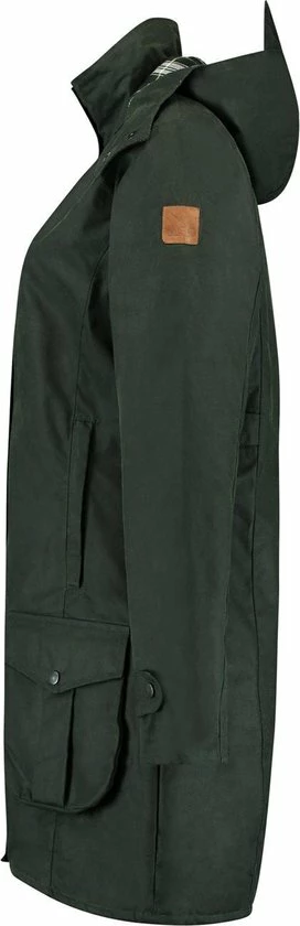 MGO Leisure Wear Kate Wax Parka Outdoorjas Dames - Maat M 8 MGO Leisure Wear Kate Wax Parka Outdoorjas Dames - Maat M - Afbeelding 6