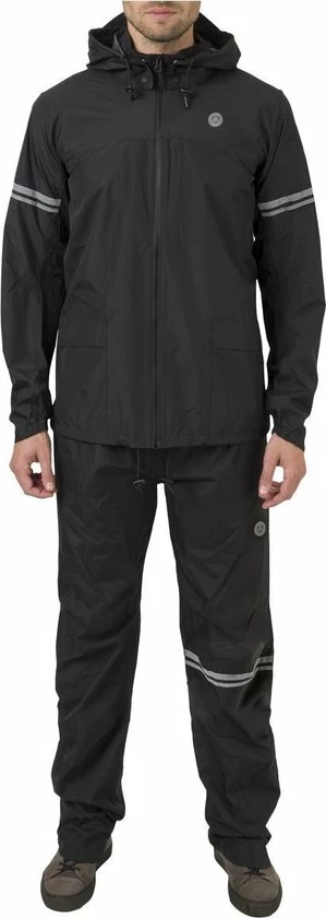 AGU Original Regenpak Essential - Zwart - S - Dames & Heren - Waterdicht & Ademend 11 AGU Original Regenpak Essential - Zwart - S - Dames & Heren - Waterdicht & Ademend - Afbeelding 9
