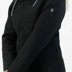 Kjelvik Dames Winterjas - Softshell Parka Dames - Tina - Zwart - Maat 48 -Flamecan winkel 337x840