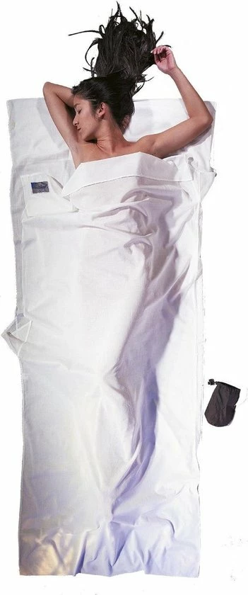 Cocoon Binnenslaapzak Mamo Travelsheet 220 X 88 Cm Katoen Wit 4 Cocoon Binnenslaapzak Mamo Travelsheet 220 X 88 Cm Katoen Wit - Afbeelding 2