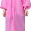 Merkloos Kinder Regenjas Met Capuchon Roze (7-10 Jaar) - Licht Gewicht - Opvouwbaar - Pocket Size - Reizen - Meisjes Regenjas -Flamecan winkel 360x840 3