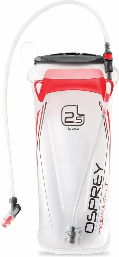 Osprey Hydraulics Lightweight 2.5L Waterzak - Drinkzak - Rood 3 Osprey Hydraulics Lightweight 2.5L Waterzak - Drinkzak - Rood