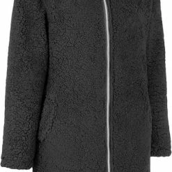 BJØRNSON Ona Parka Sherpa Fleece Vest Dames 4 Seizoenen - Maat 48 - Zwart 23 BJØRNSON Ona Parka Sherpa Fleece Vest Dames 4 Seizoenen - Maat 48 - Zwart -Flamecan winkel 424x840