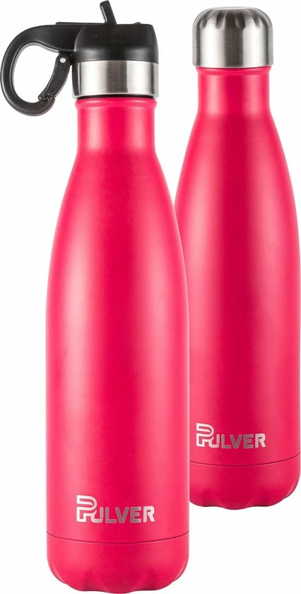Pulver - Luxe RVS Thermosfles / Drinkfles – BPA Vrij – 500 Ml - Waterfles Met Rietje – Drinkfles – Dubbele Isolatie - Roze 3 Pulver - Luxe RVS Thermosfles / Drinkfles – BPA Vrij – 500 Ml - Waterfles Met Rietje – Drinkfles – Dubbele Isolatie - Roze