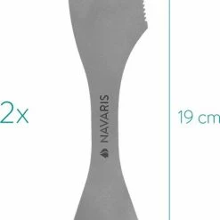 Navaris 2x Spork Titanium Campingbestek - Vork, Mes En Lepel In één - Bestek Voor Onderweg En Op Reis - Lichtgewicht - Inclusief Bewaarzakje 12 Navaris 2x Spork Titanium Campingbestek - Vork, Mes En Lepel In één - Bestek Voor Onderweg En Op Reis - Lichtgewicht - Inclusief Bewaarzakje -Flamecan winkel 434x840 1