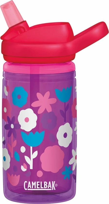 CamelBak Eddy+ Kids Insulated - Drinkfles - 400 Ml - Paars / Rood (Flower Power) 3 CamelBak Eddy+ Kids Insulated - Drinkfles - 400 Ml - Paars / Rood (Flower Power)