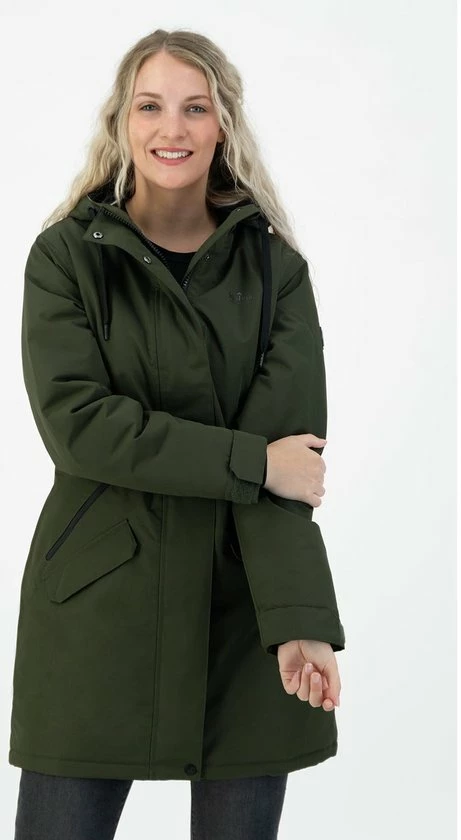 Kjelvik Dames Winterjas - Winterparka Dames - Functionele Winterjas - Didi - Groen - Maat 36 4 Kjelvik Dames Winterjas - Winterparka Dames - Functionele Winterjas - Didi - Groen - Maat 36 - Afbeelding 2