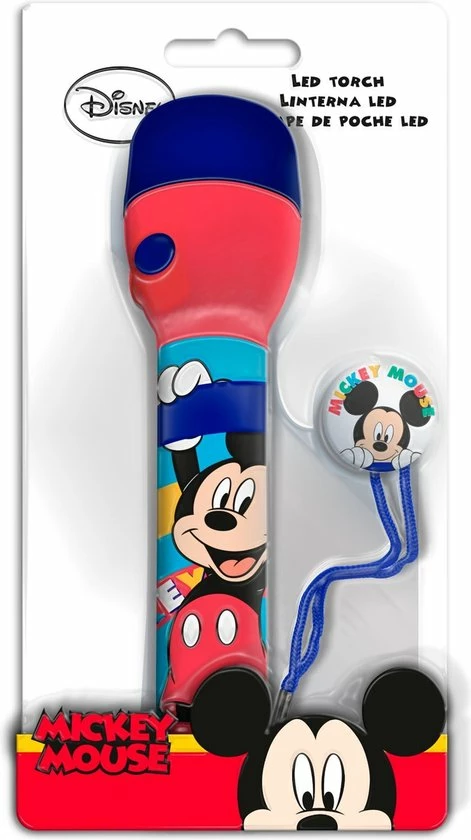 Disney Zaklamp Mickey Junior 11 X 21 Cm Rood/blauw 4 Disney Zaklamp Mickey Junior 11 X 21 Cm Rood/blauw - Afbeelding 2