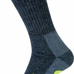 3-Pack Stapp Stevige Duurzame Bamboe Wandel- En Werksokken Techno Bamboo 28400-G - Unisex - Grijs / Geel - Maat 43-46