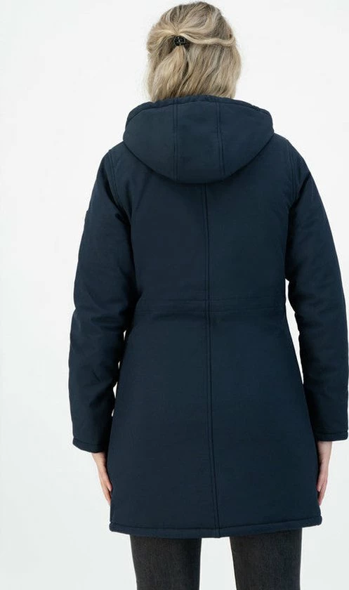 Kjelvik Dames Winterjas - Softshell Parka Dames - Tina - Blauw - Maat 40 5 Kjelvik Dames Winterjas - Softshell Parka Dames - Tina - Blauw - Maat 40 - Afbeelding 3