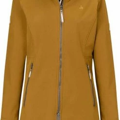 BJØRNSON Signe Softshell Winterjas Parka Dames - Teddy - Maat 50 - Tapenade