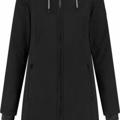 Kjelvik Dames Winterjas - Softshell Parka Dames - Tina - Zwart - Maat 40