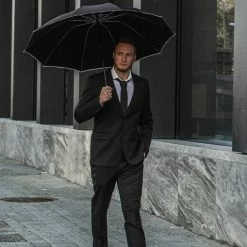 No Drip Umbrella® Stormparaplu - Opvouwbaar - Automatisch - Windproof Tot 100km/u - 108 Cm - Zwart -Flamecan winkel 509x840 1