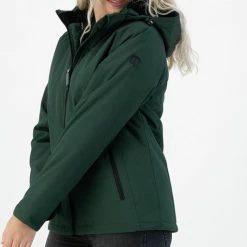 Kjelvik Dames Softshell Jas - Winter Softshell Jas Dames - Cato - Groen - Maat 46 -Flamecan winkel 510x840 4