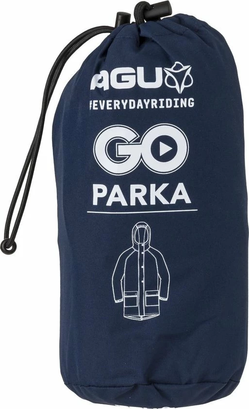AGU GO Parka Regenjas Essential Unisex - Blauw - XXL - Dames & Heren - Waterdicht & Ademend 15 AGU GO Parka Regenjas Essential Unisex - Blauw - XXL - Dames & Heren - Waterdicht & Ademend - Afbeelding 13