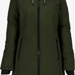 Kjelvik Dames Softshell Parka - Groen - Maat XL - Winddicht - Ademend Materiaal