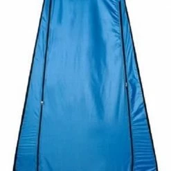 Iso Trade 4 In 1 Pop-up Douchetent Voor Omkleden, Douchen, Toilet En Opslag - 1 Persoons Tent - Camping Douche En Omkleedtent - Inclusief Haringen En Draagtas - 190 X 110 X 110 Cm Blauw -Flamecan winkel 525x840