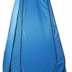 Iso Trade 4 In 1 Pop-up Douchetent Voor Omkleden, Douchen, Toilet En Opslag - 1 Persoons Tent - Camping Douche En Omkleedtent - Inclusief Haringen En Draagtas - 190 X 110 X 110 Cm Blauw -Flamecan winkel 536x840 2