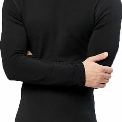 Beeren Thermo Colshirt Lange Mouw Zwart Maat M