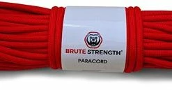 Brute Strength Paracord - Touw - 4 Mm - 30 Meter - Rood - 250 Kg Breekracht