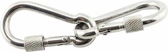 Royal WM Karabijnhaak - 2 Stuk(s) - 80 Millimeter - Silver- Musketonhaak - Haak - Haakjes 7 Royal WM Karabijnhaak - 2 Stuk(s) - 80 Millimeter - Silver- Musketonhaak - Haak - Haakjes - Afbeelding 5