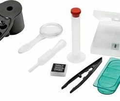 Bresser Junior Microscoop – 40x640x – Blauw – Incl. Accessoirespakket – Voor Transparante Preparaten -Flamecan winkel 550x209