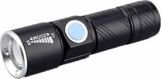 Merkloos LED Zaklamp Oplaadbaar 1000 Lumen USB Alight 6 Merkloos LED Zaklamp Oplaadbaar 1000 Lumen USB Alight - Afbeelding 4