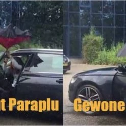 Merkloos Impliva RU-6 Inside Out Windproof Paraplu - Dubbeldoeks - Ø 107 Cm - Zwart/Rood -Flamecan winkel 550x272 4