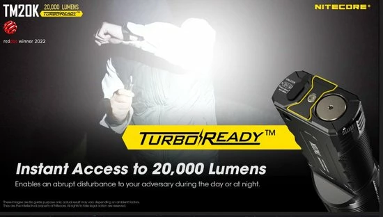 Nitecore TM20K 20,000 Lumen - Tactische Zaklamp - Oplaadbaar - Zoeklamp 5 Nitecore TM20K 20,000 Lumen - Tactische Zaklamp - Oplaadbaar - Zoeklamp - Afbeelding 3