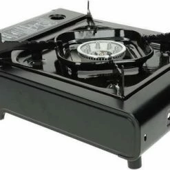 Merkloos Campingland - Portable GAS Stove - Camping Kooktoestel - Kookbrander - Gasbranders- Kookstel - Draagbaar Gasfornuis INCLUSIEF KOFFER -Flamecan winkel 550x319 2