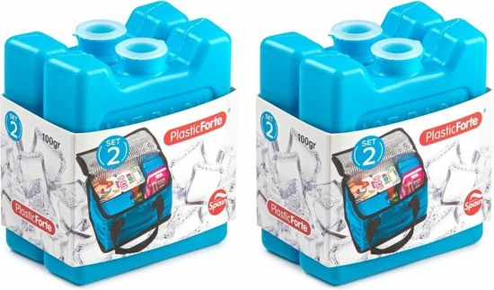 Forte Plastics Voordeelset Van 4x Stuks Kleine Koelelementen 7 X 8 Cm In Het Blauw Plastic 3 Forte Plastics Voordeelset Van 4x Stuks Kleine Koelelementen 7 X 8 Cm In Het Blauw Plastic
