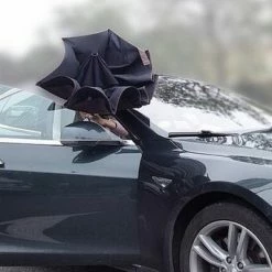 San Vitale® - Unieke Reversible Windproof Paraplu - Blauw -Flamecan winkel 550x341