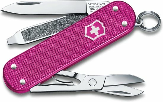 Victorinox Classic Alox Colors Zakmes - Flamingo Party - 5 Functies 3 Victorinox Classic Alox Colors Zakmes - Flamingo Party - 5 Functies