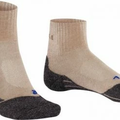 FALKE TK2 Explore Cool Short Wandelsokken Kort Zacht Thermisch Anti-blaar Antizweet Zonder Motief Met Elastische Boord Verkoelend Ademend Sneldrogend Beige Dames Sportsokken - Maat 39-40 -Flamecan winkel 550x346