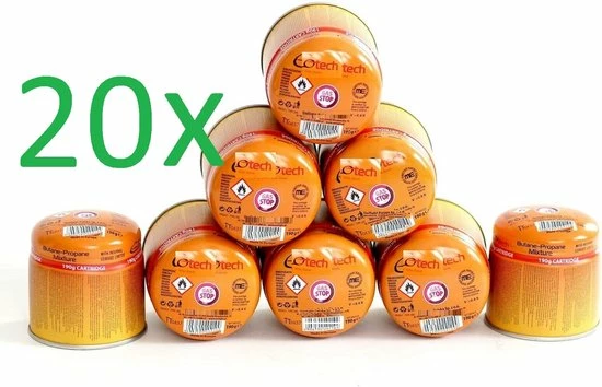 SMH LINE® - 20x Gasvulling Priktank - Gaspatroon - Gasbus Butaangas Basic 190g - Prikcartouche - Met Geïntegreerd Gasbloksysteem 3 SMH LINE® - 20x Gasvulling Priktank - Gaspatroon - Gasbus Butaangas Basic 190g - Prikcartouche - Met Geïntegreerd Gasbloksysteem