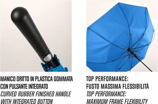 Perletti Paraplu Golf Windproef 102 X 132 Cm Microvezel Zwart 5 Perletti Paraplu Golf Windproef 102 X 132 Cm Microvezel Zwart - Afbeelding 3