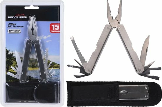 Redcliffs Multitool Grijs/zwart 26 X 15 X 2 Cm 1 Stuk 3 Redcliffs Multitool Grijs/zwart 26 X 15 X 2 Cm 1 Stuk