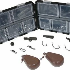 FISH-XPRO End Tackle Set - Onderlijnen Karper - Onderlijn - Onderlijnmateriaal - Swivel - Vishaak - Karperlood - Wartels