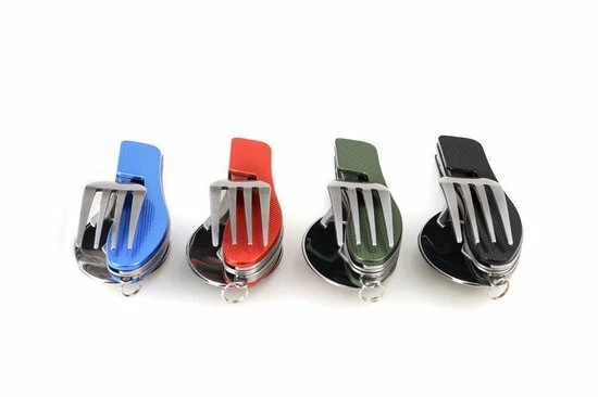 ABC-Led Inklapbaar Survival Bestek + Blikopener - Groen 6 ABC-Led Inklapbaar Survival Bestek + Blikopener - Groen - Afbeelding 4