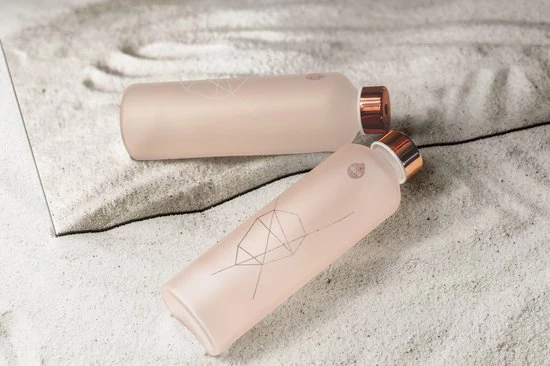 Equa - Waterfles - Glas - 750 ML - Roze 5 Equa - Waterfles - Glas - 750 ML - Roze - Afbeelding 3