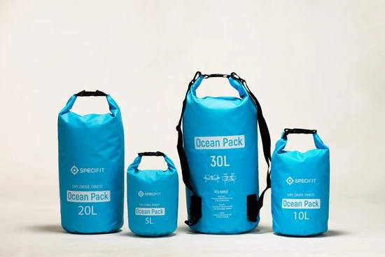 Specifit Ocean Pack 20 Liter - Drybag - Waterdichte Tas - Droogtas Blauw - Outdoor Tas 7 Specifit Ocean Pack 20 Liter - Drybag - Waterdichte Tas - Droogtas Blauw - Outdoor Tas - Afbeelding 5