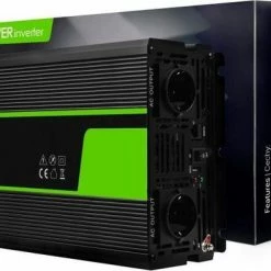 GREEN CELL 6000W (3000W Continu) DC 12V Naar AC 230V Met USB Stroom Inverter Converter - Pure/Full Sine Wave