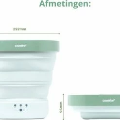 Comfee C&M - Draagbare Mini Wasmachine – Compact Wassen- 0.8 KG - Schone Kleding & Ondergoed – Inclusief Afvoer - Groen 12 Comfee C&M - Draagbare Mini Wasmachine – Compact Wassen- 0.8 KG - Schone Kleding & Ondergoed – Inclusief Afvoer - Groen -Flamecan winkel 550x382 1