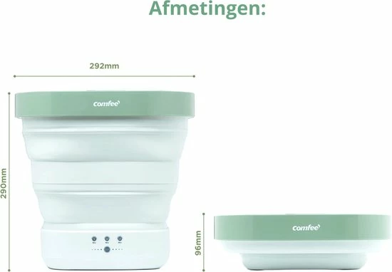 Comfee C&M - Draagbare Mini Wasmachine – Compact Wassen- 0.8 KG - Schone Kleding & Ondergoed – Inclusief Afvoer - Groen 7 Comfee C&M - Draagbare Mini Wasmachine – Compact Wassen- 0.8 KG - Schone Kleding & Ondergoed – Inclusief Afvoer - Groen - Afbeelding 5