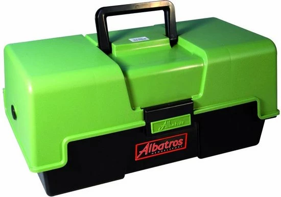 Albatros Viskoffer - Met 3 Laden - 43 X 21 X 20 Cm - Groen 3 Albatros Viskoffer - Met 3 Laden - 43 X 21 X 20 Cm - Groen