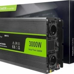 GREEN CELL 6000W (3000W Continu) DC 12V Naar AC 230V Met USB Stroom Inverter Converter - Pure/Full Sine Wave -Flamecan winkel 550x386 3