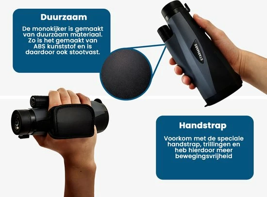 Starmars Monokijker - Verrekijker – Monoculair Met Statief – 60 MM Lens - 12 X Zoom 7 Starmars Monokijker - Verrekijker – Monoculair Met Statief – 60 MM Lens - 12 X Zoom - Afbeelding 5