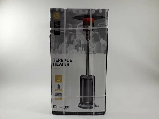 Eurom THG 14000 RVS Staande Gas Terrasverwarmer - 14000W - 800 X 455 X 2200mm 4 Eurom THG 14000 RVS Staande Gas Terrasverwarmer - 14000W - 800 X 455 X 2200mm - Afbeelding 2